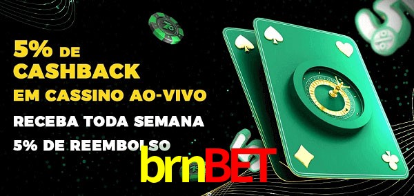 Promoções do cassino ao Vivo brnbet